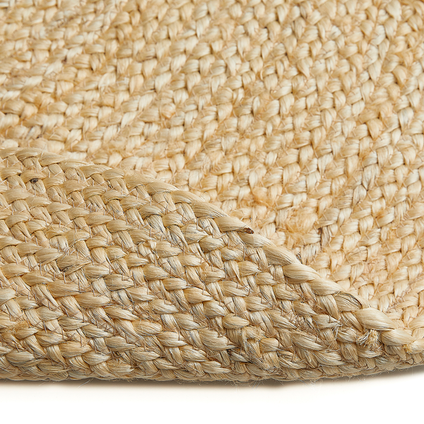 Teppich Ibo - Jute / Baumwolle - Creme