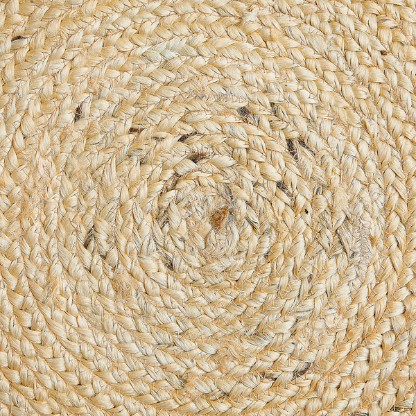 Teppich Ibo - Jute / Baumwolle - Creme