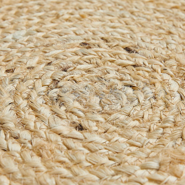 Teppich Ibo - Jute / Baumwolle - Creme