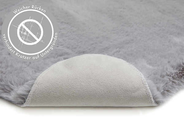 Dekofell Coste 2er-Set - Polyester - Grau