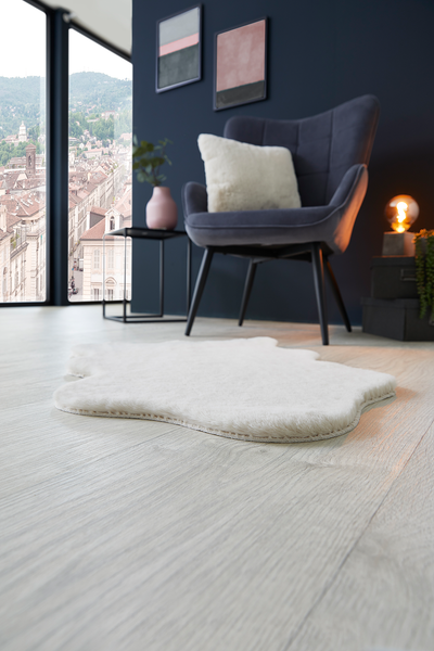 Dekofell Coste 2er-Set - Polyester - Weiß