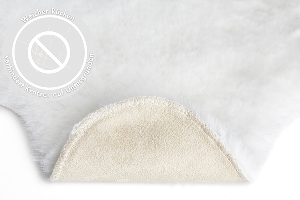 Dekofell Coste 2er-Set - Polyester - Weiß