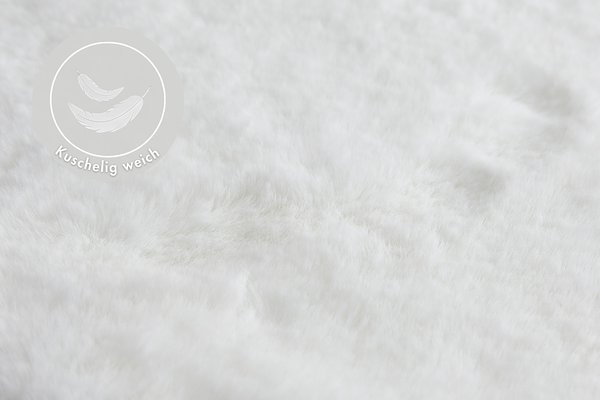 Dekofell Coste 2er-Set - Polyester - Weiß