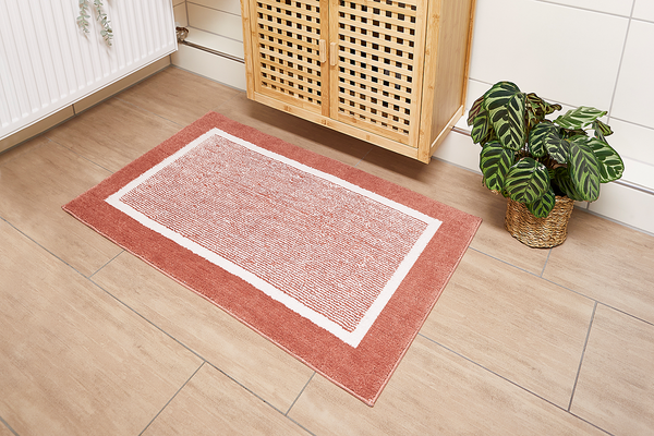 Badematte Maui - recyceltes Polyester - Rot - 50 x 80 cm