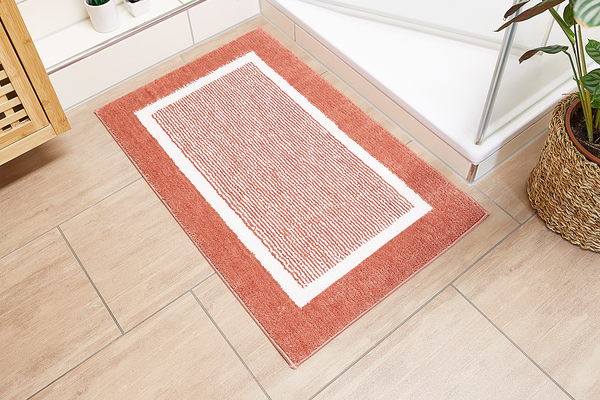 Badematte Maui - recyceltes Polyester - Rot - 50 x 80 cm