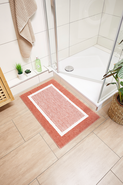Badematte Maui - recyceltes Polyester - Rot - 50 x 80 cm