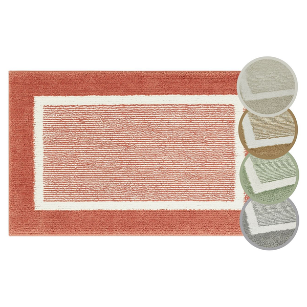 Badematte Maui - recyceltes Polyester - Rot - 50 x 80 cm