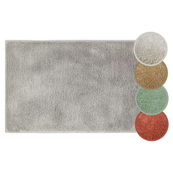 Badematte Florida - recyceltes Polyester - Grau - 60 x 100 cm