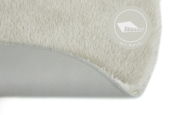 Badematte Florida rund - recyceltes Polyester - Beige