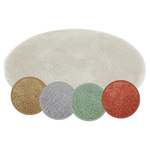 Badematte Florida rund - recyceltes Polyester - Beige