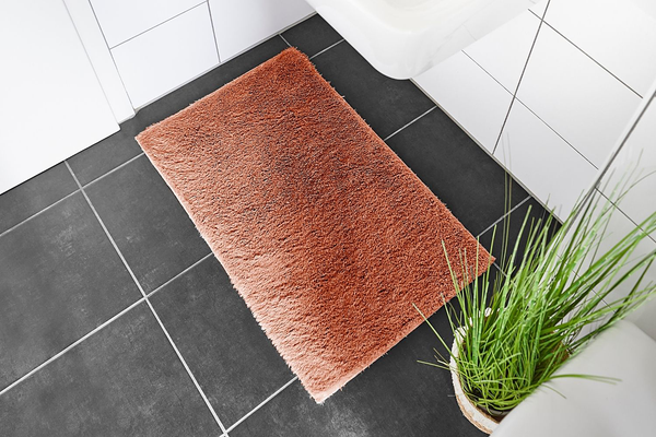 Badematte Florida - recyceltes Polyester - Rot - 40 x 60 cm