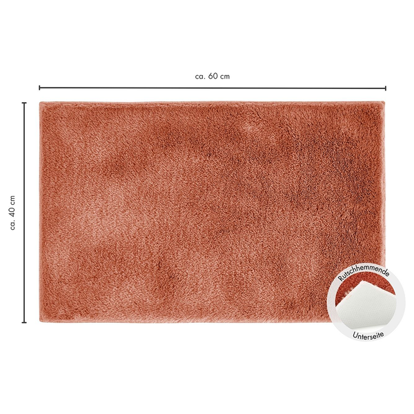 Badematte Florida - recyceltes Polyester - Rot - 40 x 60 cm