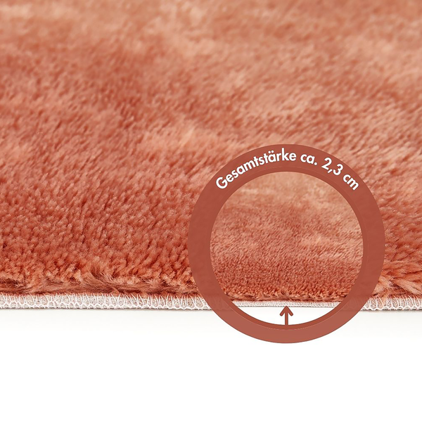 Badematte Florida - recyceltes Polyester - Rot - 40 x 60 cm