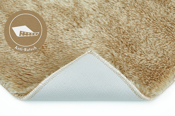 Badematte Florida 2er-Set Kombination B - recyceltes Polyester - Taupe