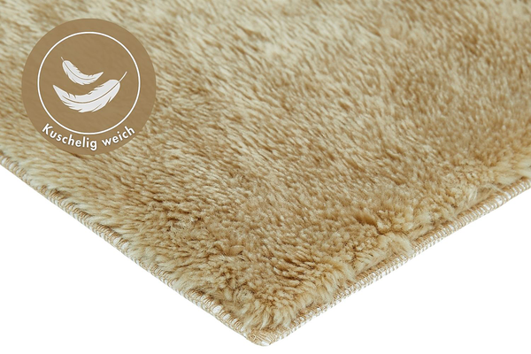 Badematte Florida 2er-Set Kombination B - recyceltes Polyester - Taupe