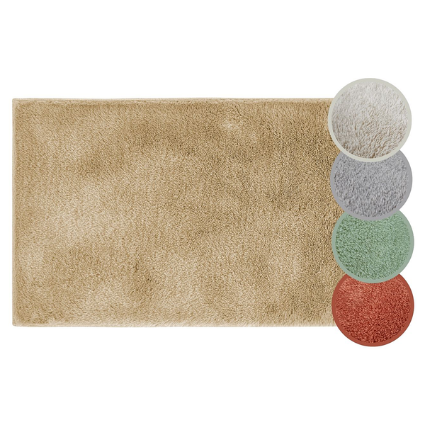 Badematte Florida 2er-Set Kombination B - recyceltes Polyester - Taupe