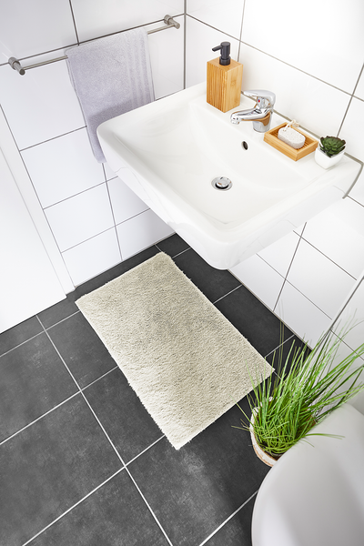 Badematte Florida 2er-Set Kombination A - recyceltes Polyester - Beige