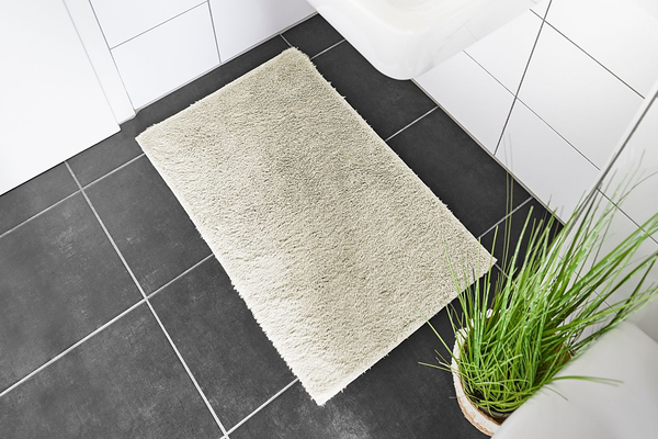 Badematte Florida 2er-Set Kombination A - recyceltes Polyester - Beige