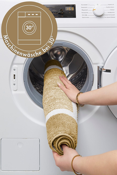 Badematte Maui 2er-Set Kombination B - recyceltes Polyester - Taupe