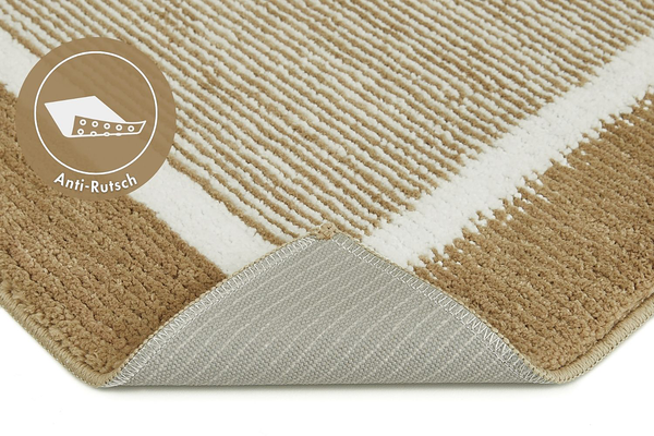 Badematte Maui 2er-Set Kombination B - recyceltes Polyester - Taupe