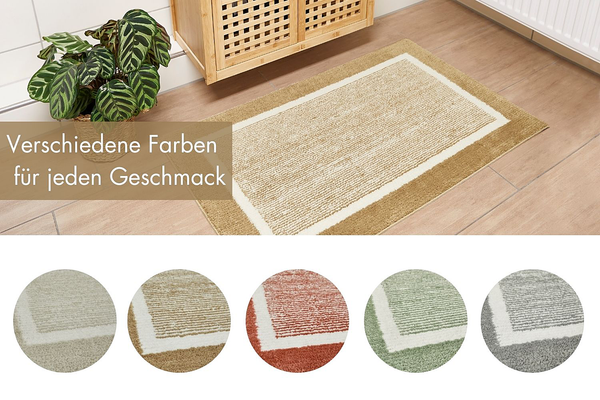Badematte Maui 2er-Set Kombination B - recyceltes Polyester - Taupe