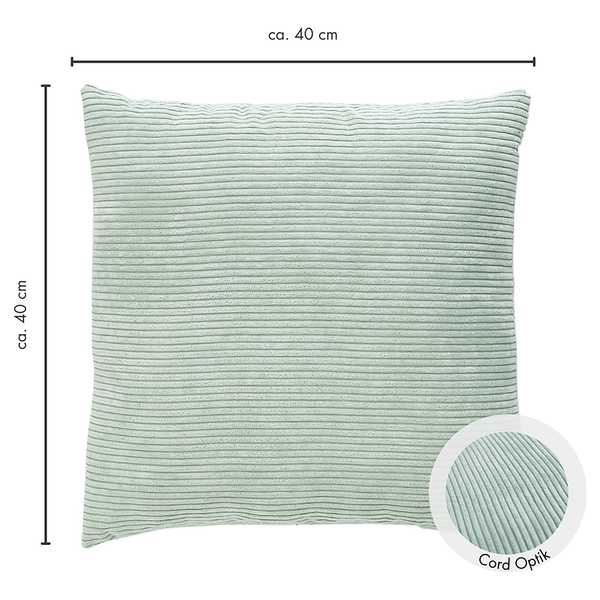 Kissen Emy - Polyester - Grün