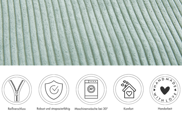 Kissen Emy - Polyester - Grün