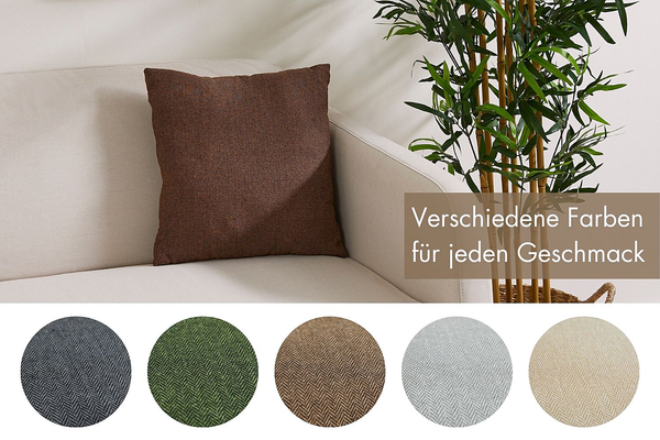 Kissen Jenny - Polyester - Taupe