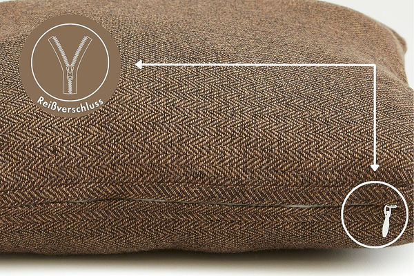 Kissen Jenny - Polyester - Taupe