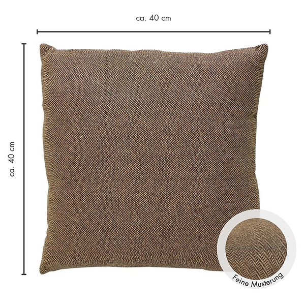 Kissen Jenny - Polyester - Taupe