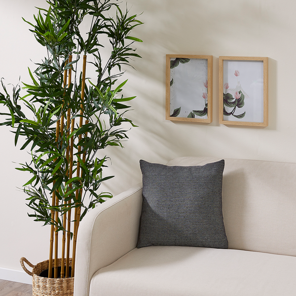 Kissen Jenny - Polyester - Dunkelgrau