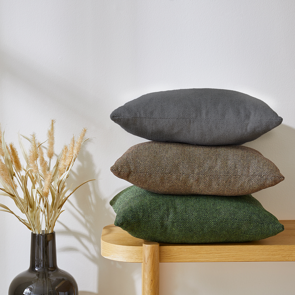 Kissen Jenny - Polyester - Dunkelgrau