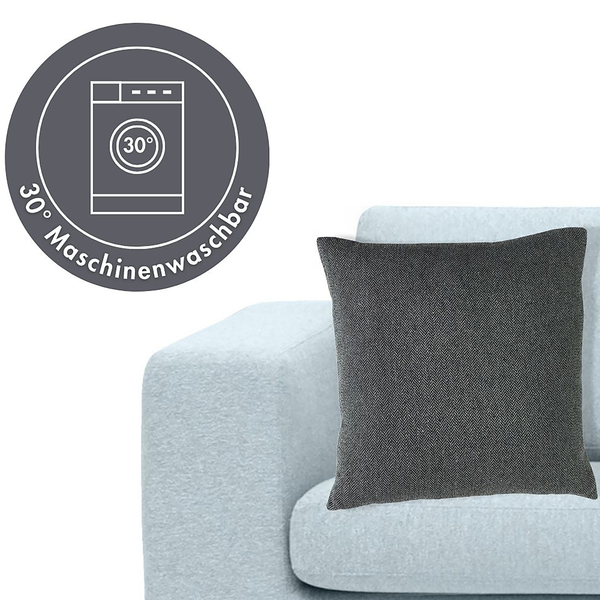 Kissen Jenny - Polyester - Dunkelgrau