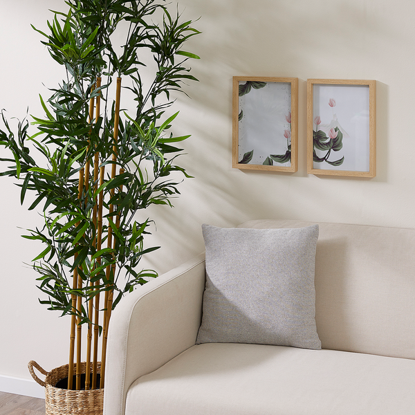 Kissen Jenny - Polyester - Hellgrau