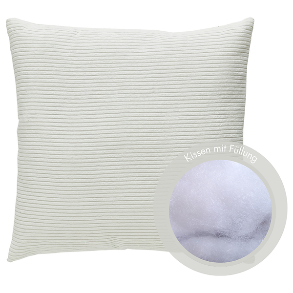 Kissen Emy - Polyester - Weiß