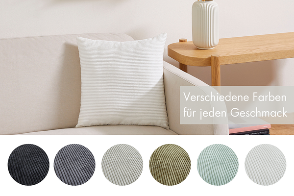 Kissen Emy - Polyester - Weiß