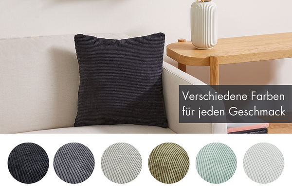 Kissen Emy - Polyester - Schwarz