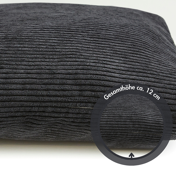 Kissen Emy - Polyester - Schwarz