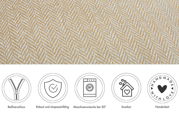 Kissen Jenny - Polyester - Beige