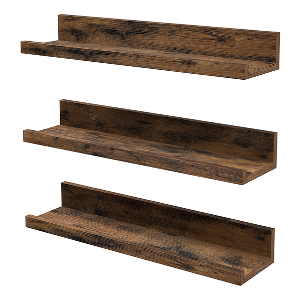 Wandboard Cottondale mit Rand 3er-Set - Dunkelbraun