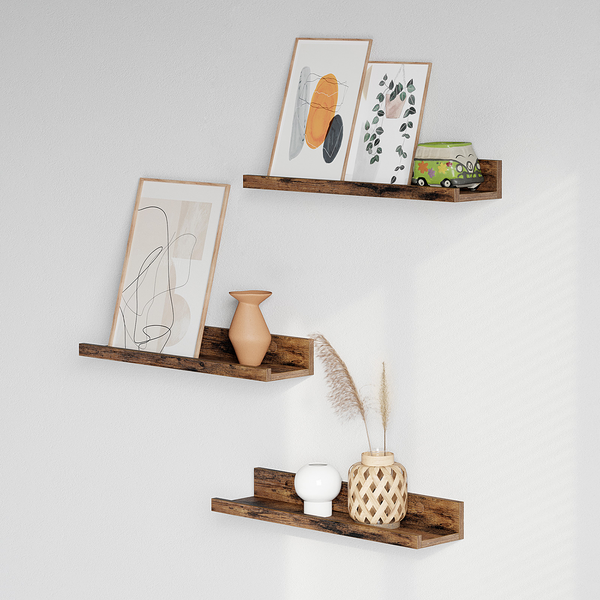 Wandboard Cottondale mit Rand 3er-Set - Dunkelbraun