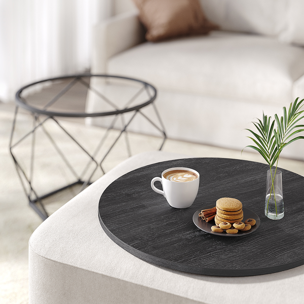 Couchtisch Tuxford 60 cm 2er-Set - Schwarz
