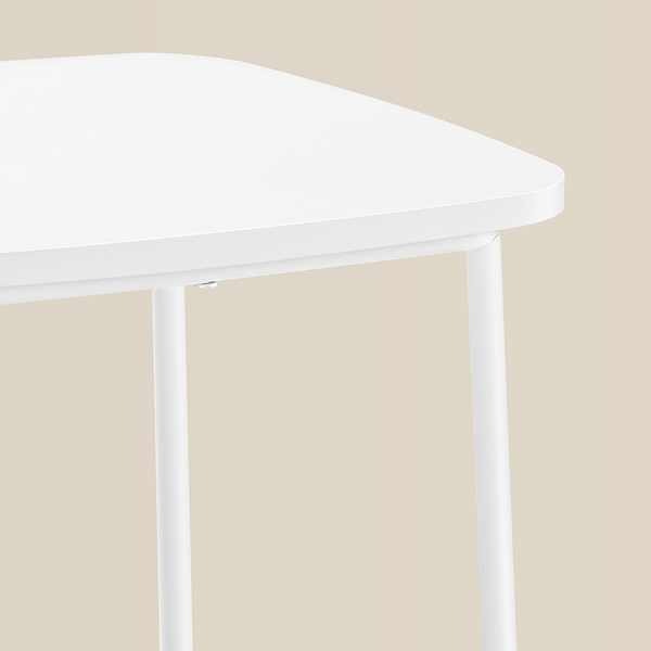 Beistelltisch Ponoka oval - Weiß / Beige