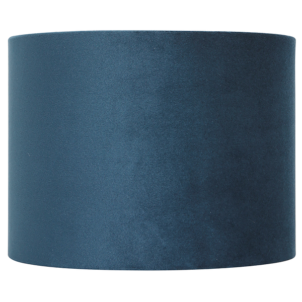 Lampenschirm Typ A - Samt - Blau - Durchmesser: 20 cm