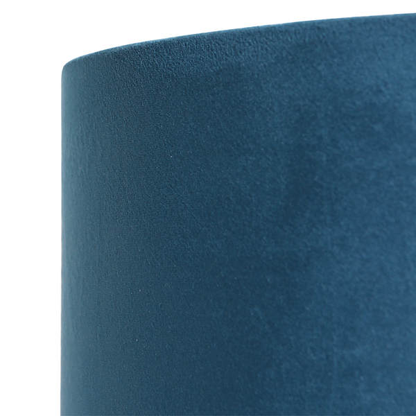 Lampenschirm Typ A - Samt - Blau - Durchmesser: 20 cm