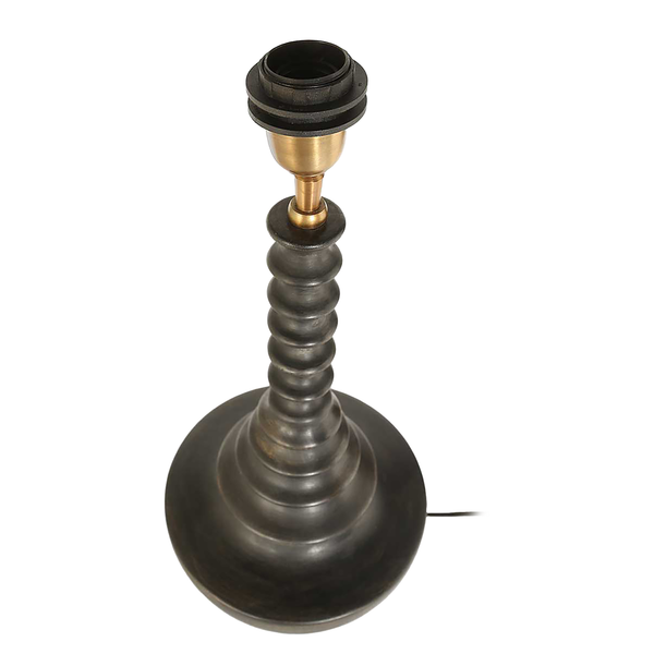 Tischleuchte Bois Typ A - Aluminium / Eiche Teilmassiv - Braun - 1-flammig