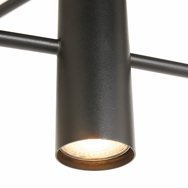 Pendelleuchte Constellation - Aluminium / Farbglas - 5-flammig - Messing