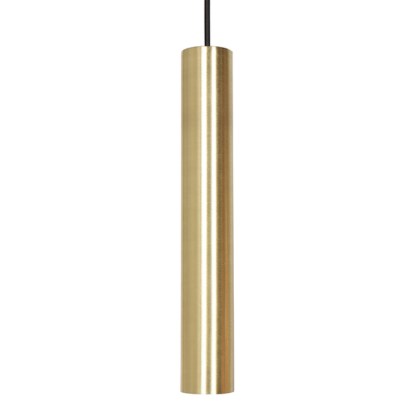 Pendelleuchte Bollique 5-flammig Rund - Aluminium / Rauchglas - Messing