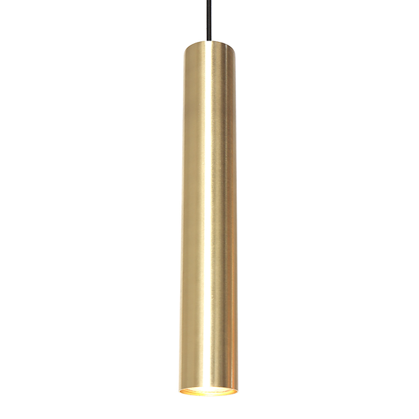 Pendelleuchte Bollique 5-flammig Rund - Aluminium / Rauchglas - Messing