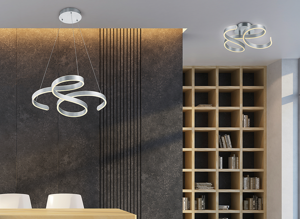 LED-Pendelleuchte Francis - Eisen - 1-flammig